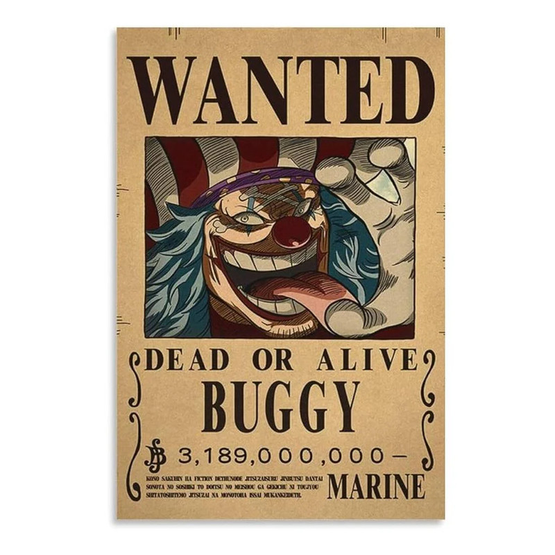 Framed Wanted Dead Or Alive Buggy Paper Poster - (42X30CM) ملصق